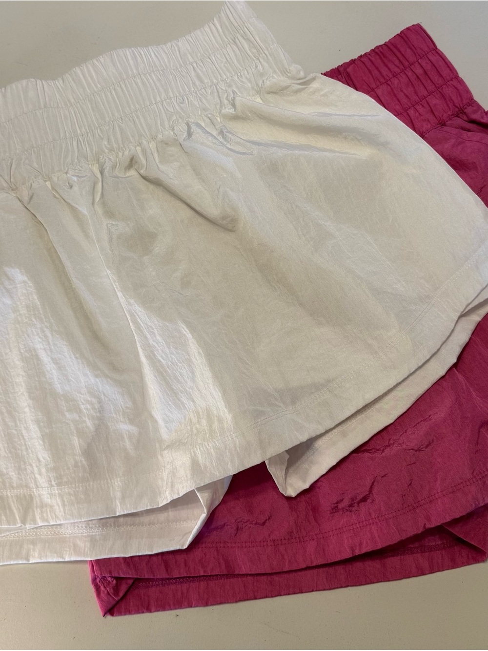 Women’s Two-Pack Elastic-Waist Skorts Set - White & Magenta